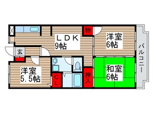 第６パ－ルメゾン海老原の物件間取画像